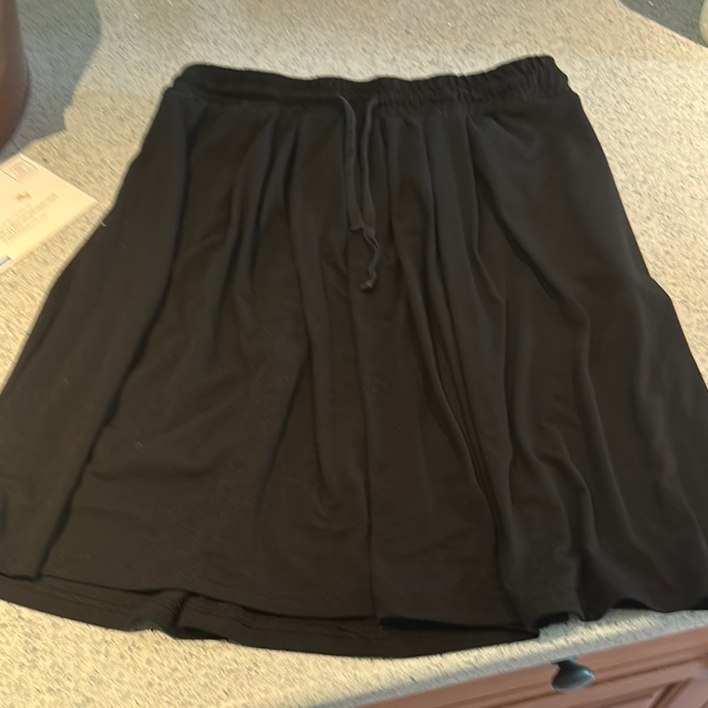Elegant Black Midi Skirt